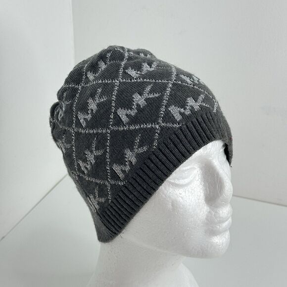 michael kors beanie hat Gray Silver Shimmer - Picture 2 of 6